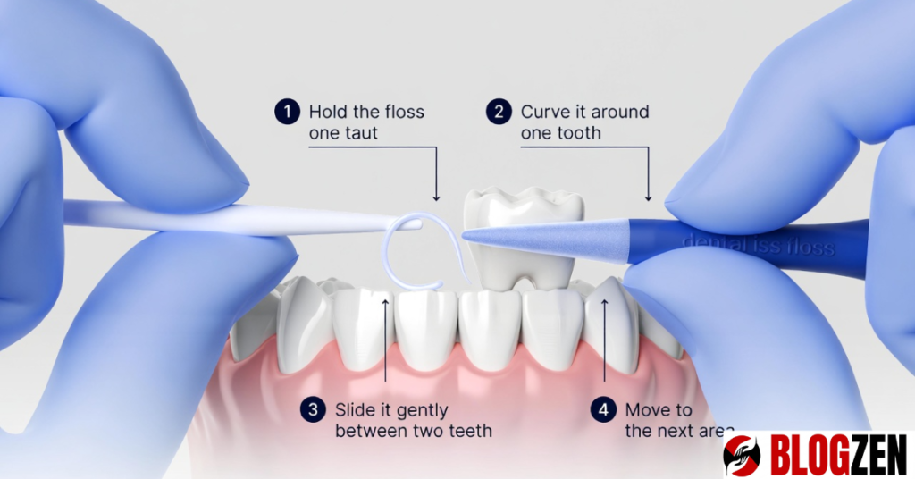dental floss with wax