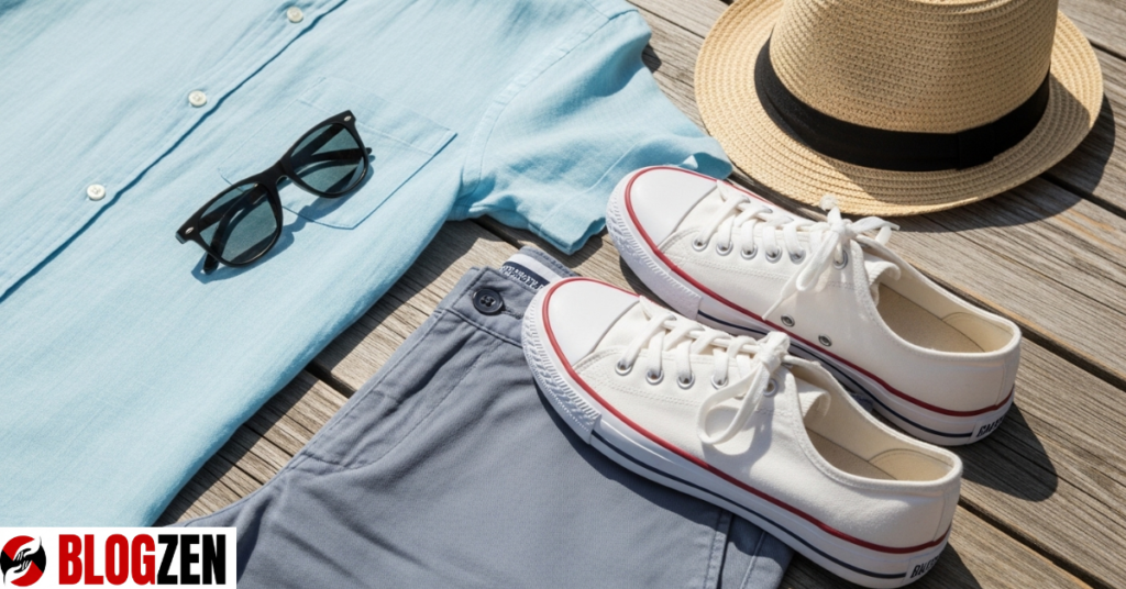 casual mens fashion summer​
