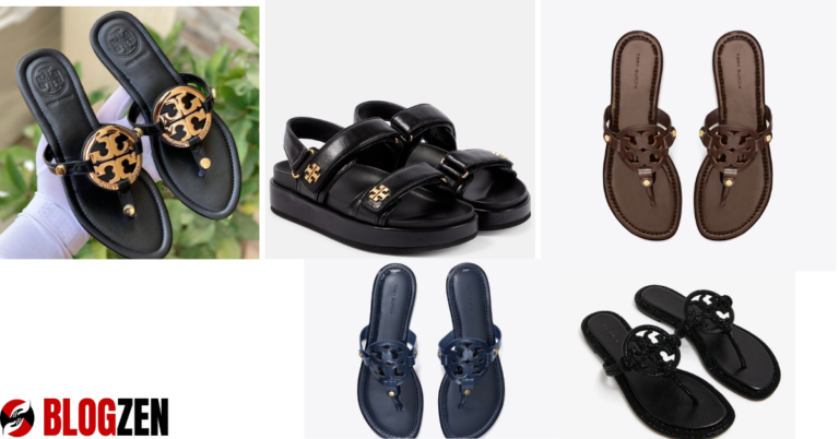 black tory burch sandals