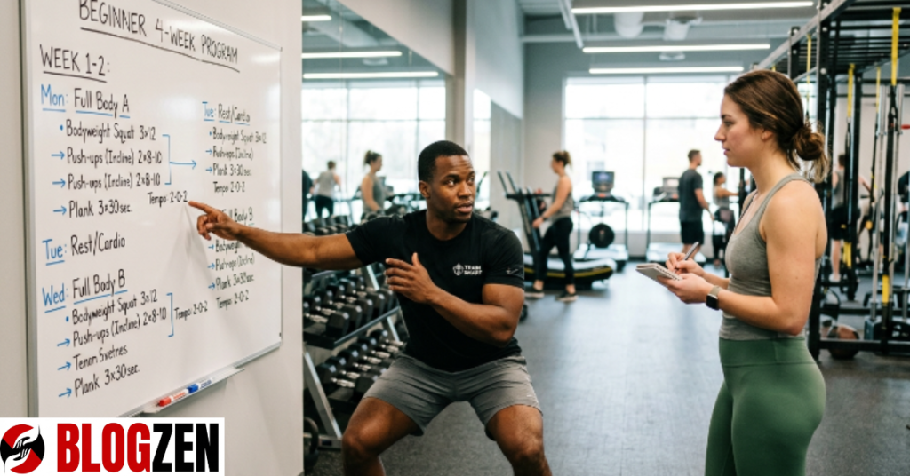 gym workout plan for beginners