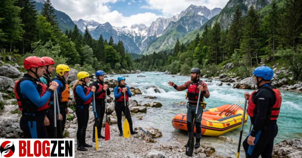 Whitewater rafting in Slovenia