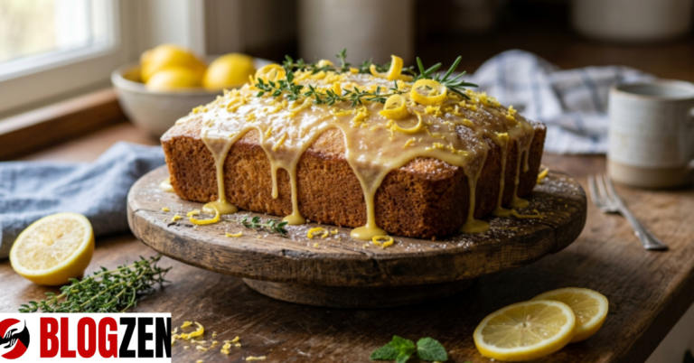 Iced Lemon Pound Cake