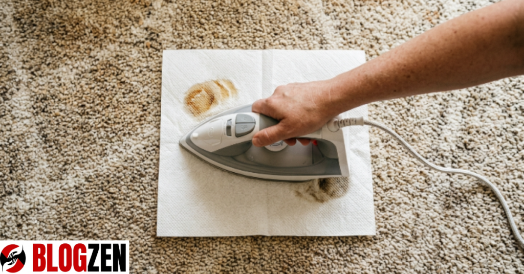 how to remove wax from carpeting